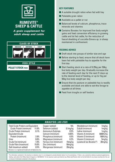 Sheep & Cattle Pellets 20kg