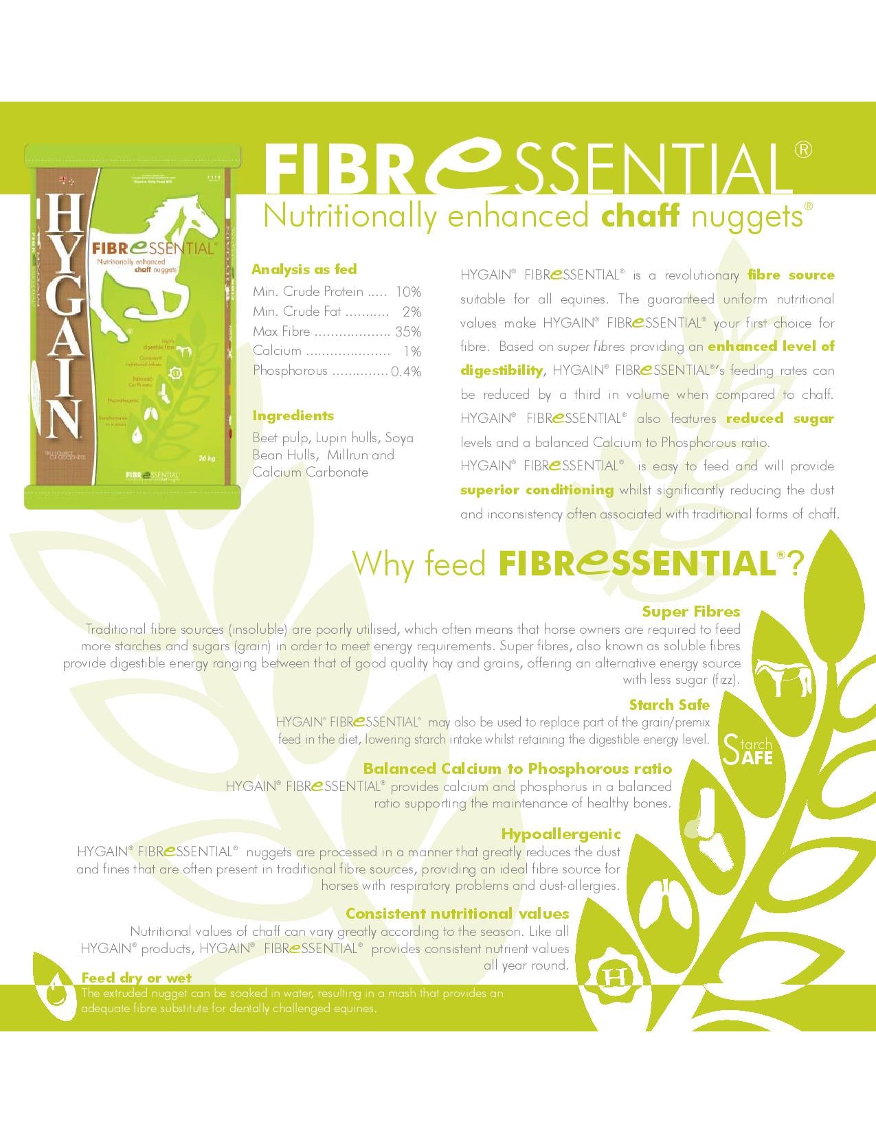 Hygain Fibressential 20kg