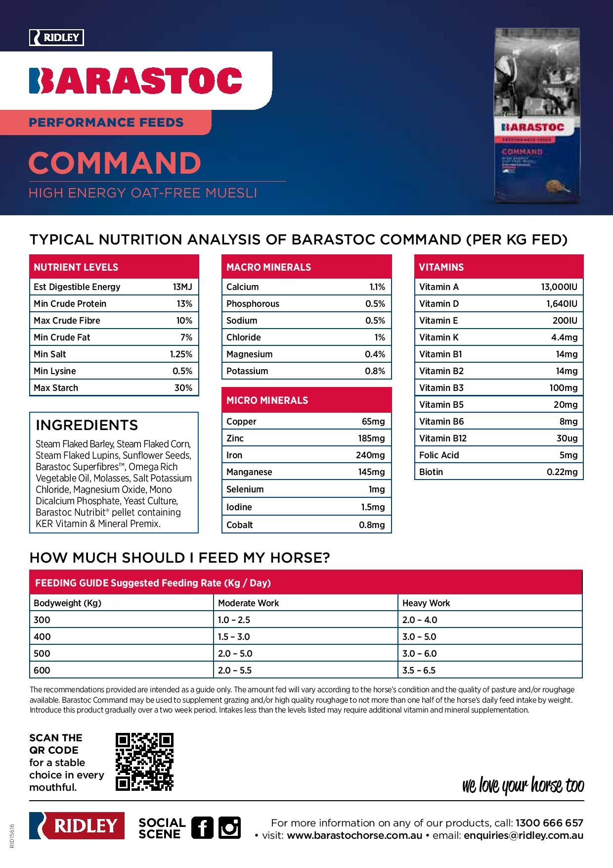 Barastoc Command 20kg