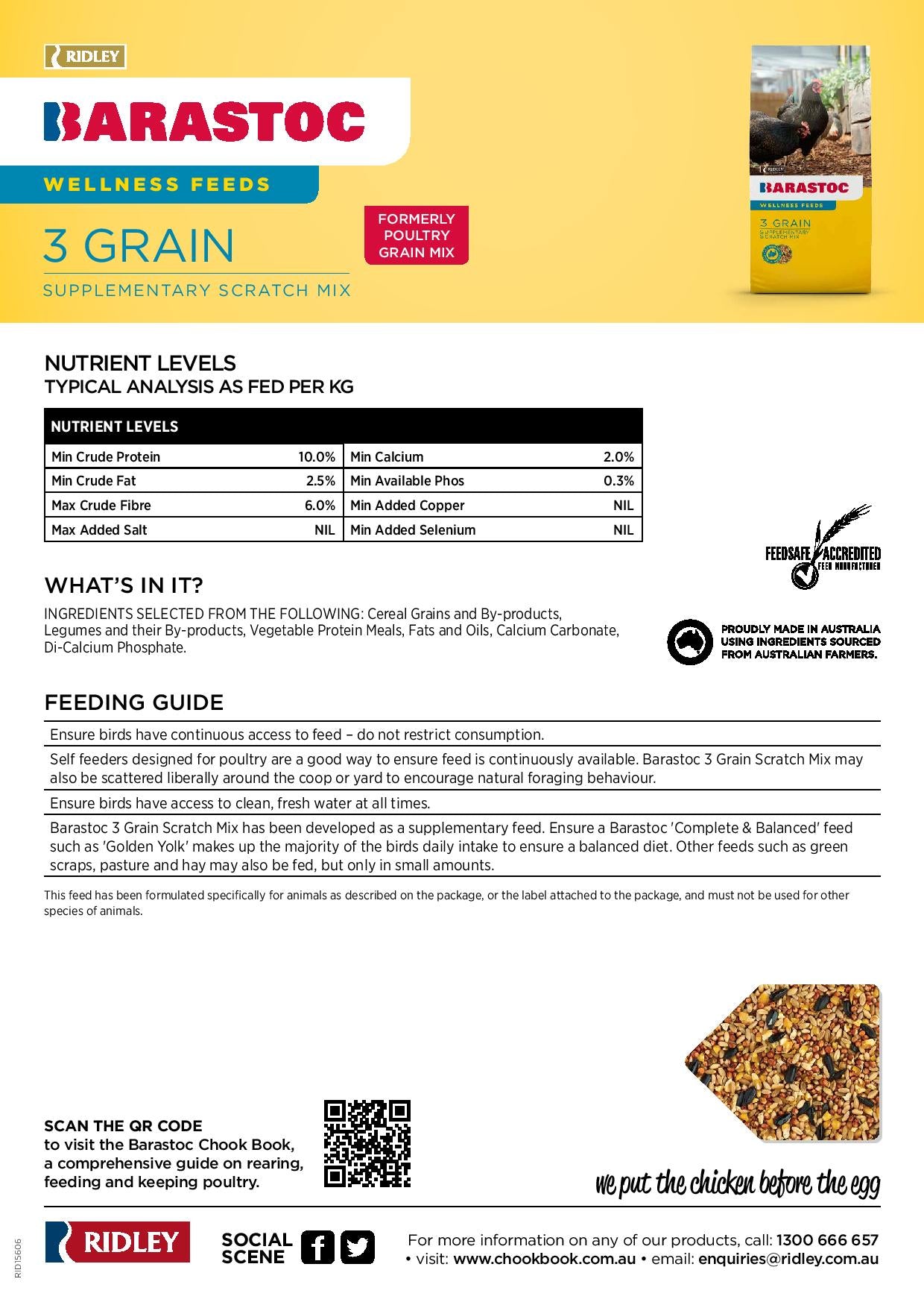 Barastoc 3 Grain 20kg